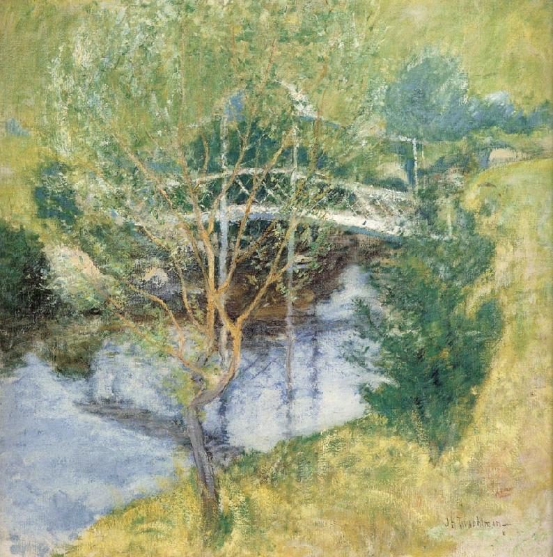 John Henry Twachtman The White Bridge Sweden oil painting art